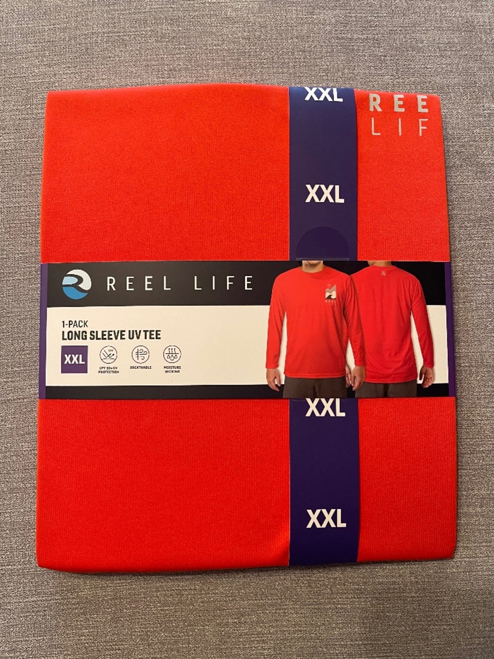 NEW Reel Life Jax Beach Long Sleeve UV Tee Men's Fishing Boating Shirt XXL